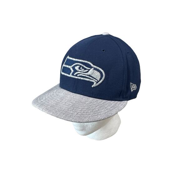 New Era-Seattle Seahawks Hat/Cap Unisex Adult-NFL Football Sz 7-1/8 Sports Wear - Picture 1 of 9
